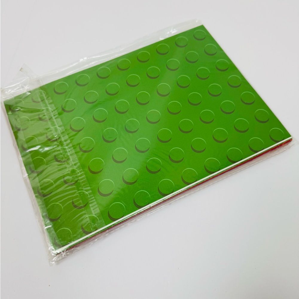 12 Sheet Building Block Wrapping Paper 6 Colors